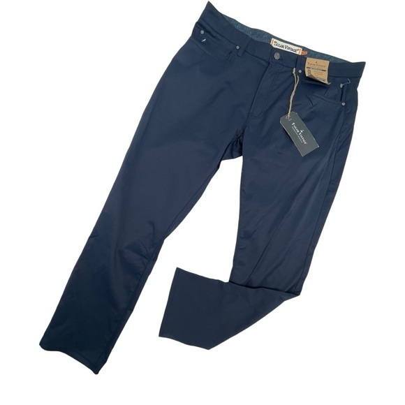 Tailor Vintage New Canaan Slim Fit golf performance Navy pants 36X30 NWT - Picture 4 of 13